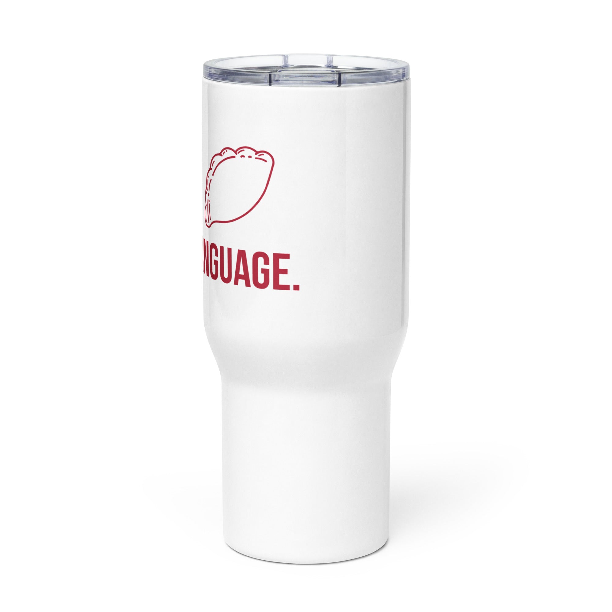 Pierogi are my love language travel mug