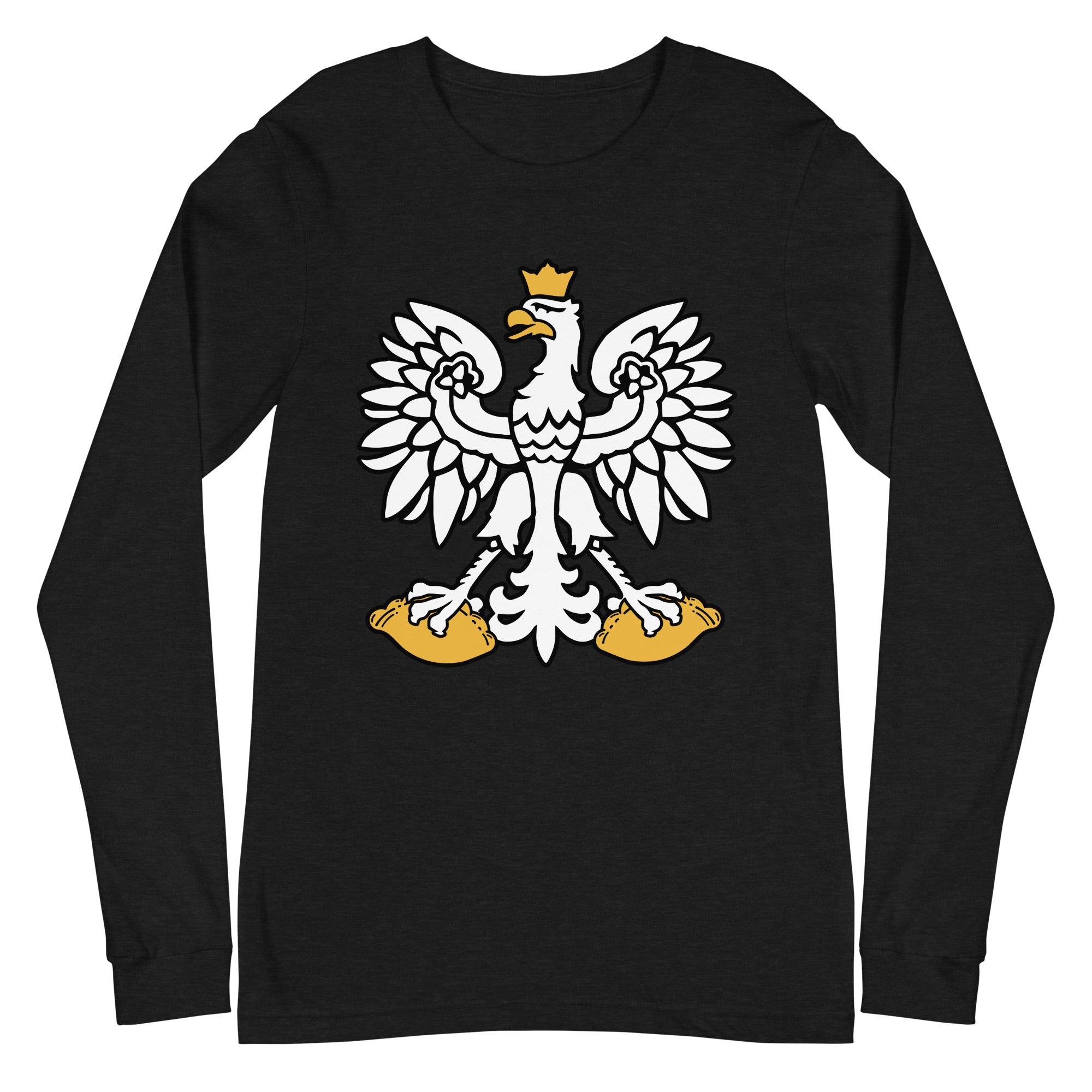 Polska Polish Eagle Emblem Unisex Crew Neck T-Shirt, White